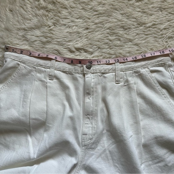 Madewell Jeans The Harlow Wide-Leg Baggy Straight in Tile White 33 NWT New - Picture 9 of 14